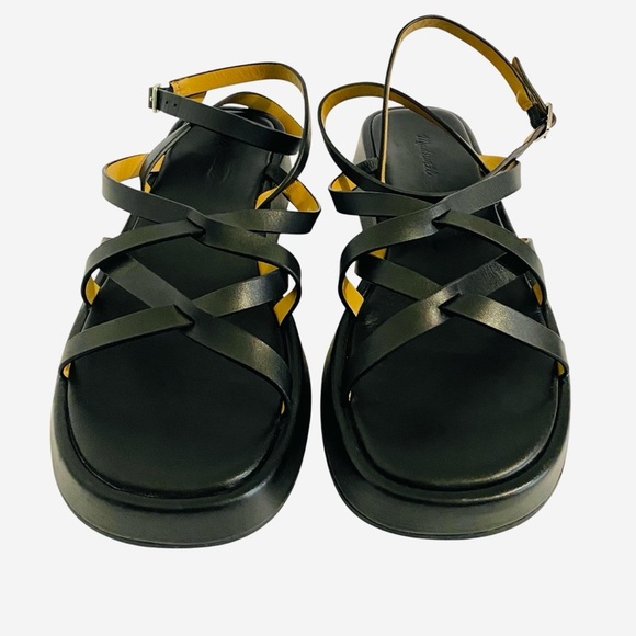 Madewell Sabina Platform Flatform Sandals Black 90s U2K Gladiator Like New - Picture 5 of 10